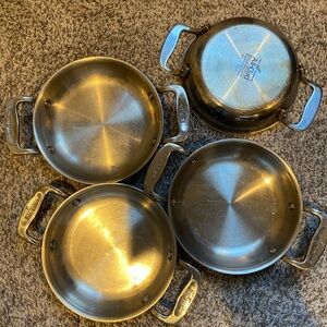 All-Clad Silver Mini Pan Set
